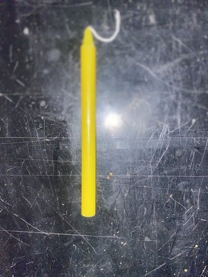 8  Intention Based Yellow Pillar Candle - Ready To Be Used For Candle Magic