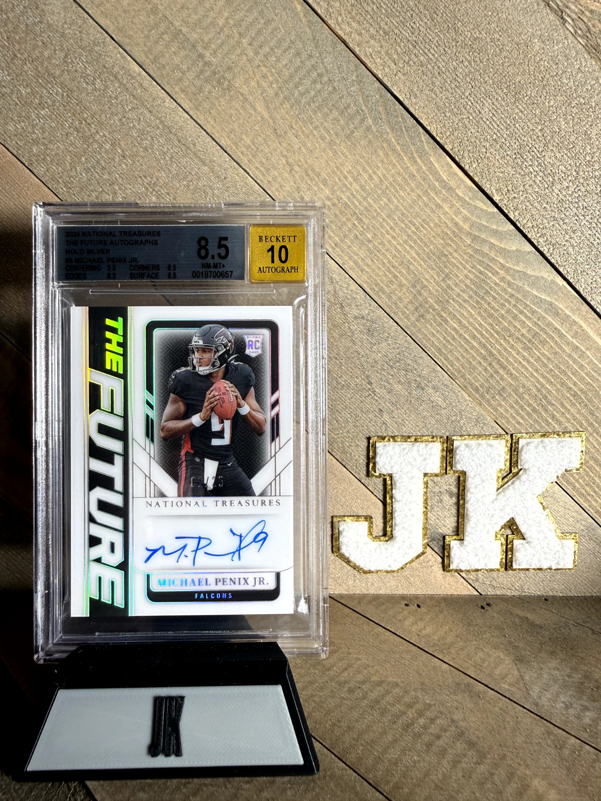 2024 National Treasures Michael Penix Jr. The Future Rookie Autograph 02/25