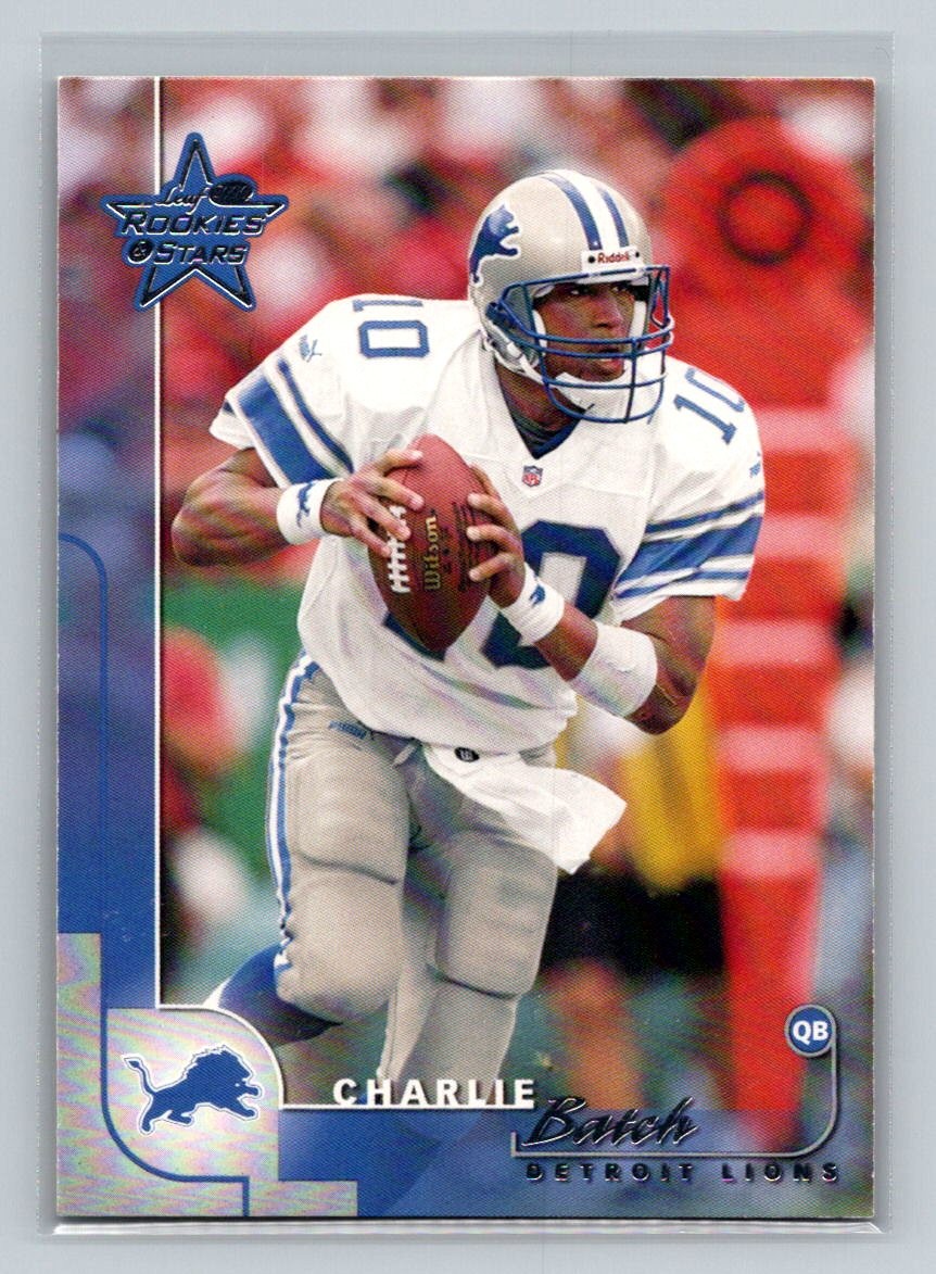 2000 Leaf Rookies & Stars #34 Charlie Batch Detroit Lions Football Card