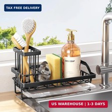 Sponge Holder for Kitchen Sink - Kitchen Sink Caddy Organizer with Removable Dri