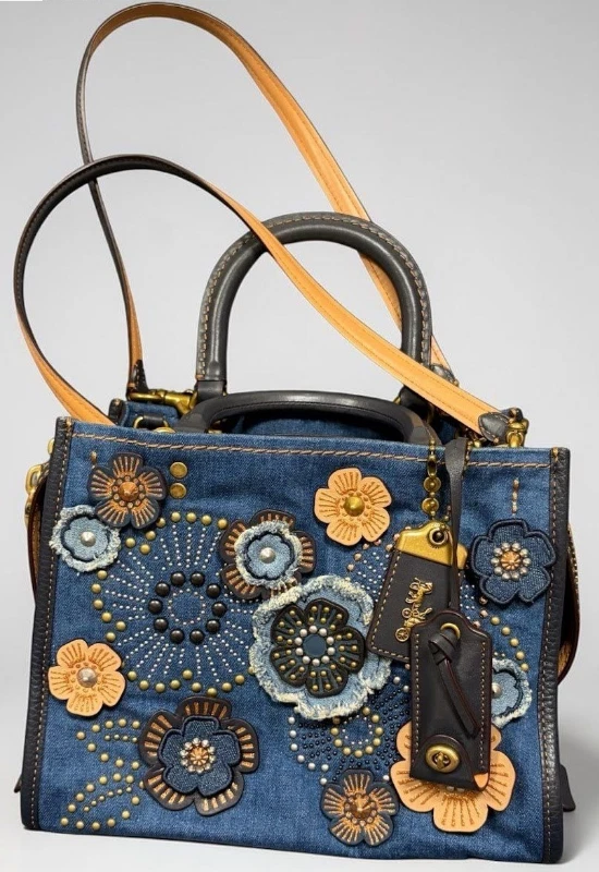 Coach Denim Exterior Floral Bags & Handbags for Women for sale | eBay