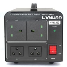 3000VA Voltage Transformer Converter Step Down & Up 240V to 110V & 110V to 240V