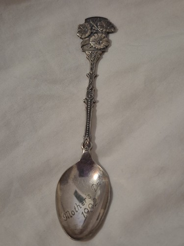 Vintage Mothers Day 1992 Floral Tea Spoon