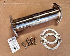 MEGAN 3" Inlet x 12" Long (2 Bolt) Stainless Extension Tube Extend Exhaust Pipe
