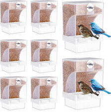 8 Pcs No Mess Bird Feeder Automatic Bird Feeder for Cage Bulk Parrot Seed Food C