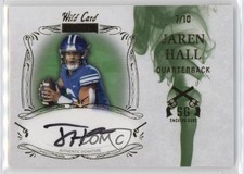 2023 Wild Card MATTE Smoking Guns White - Green Smoke 7/10 Jaren Hall Auto pn1