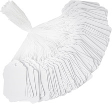 Etiquetas Blancas con Cuerda 1000PCS para Precio Ropa Joyeria Venta Etiquetado