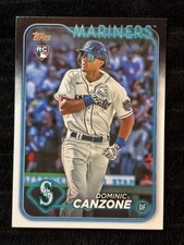 Dominic Canzone 2023 Topps Rookie Card #195 Seattle Mariners OF MLB Trading Card