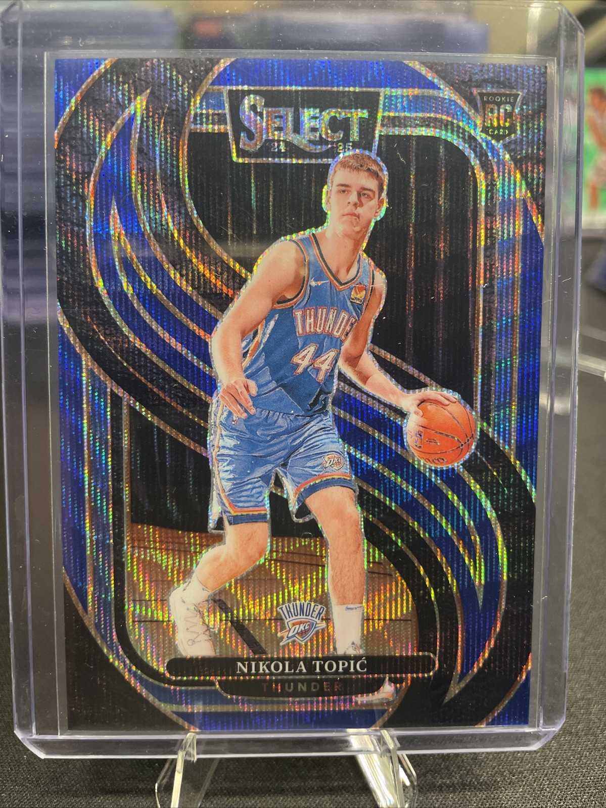 2024-25 Panini Select - Premier Level Nikola Topic #171 Blue Wave Prizm /75 (RC)