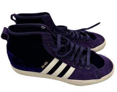 Size 11.5 - Adidas Matchcourt RX High Na-Kel Smith Purple Velvet Suede Accent E1