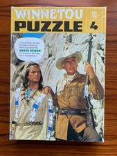 Winnetou Puzzle Nr. 4 - 3 Puzzle mit Vorlagebildern 360 Teile FX Schmid Vintage