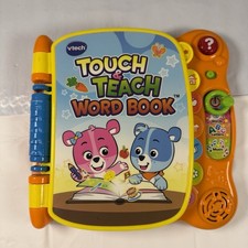 Vtech Touch  Teach Word Book Baby Toddler Learning Toy Alphabet TESTED WORKING