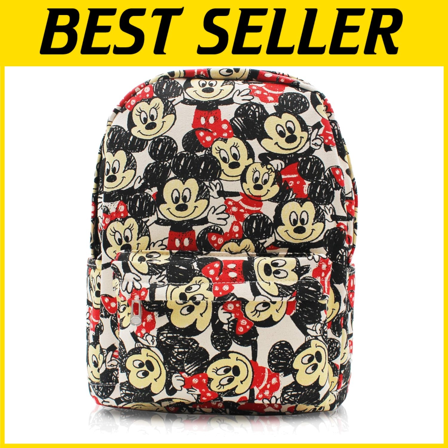 Mickey Minnie Canvas Laptop Backpack