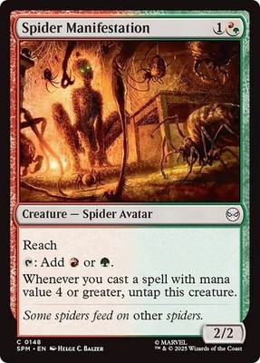 SPIDER MANIFESTATION x4 mtg NM-M Marvel's Spider-Man 4 Common