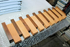Wall Mounted Coat Rack Hooks with 8 Hooks Flip Down Wall Rack Walnut/Maple