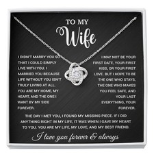 To My Wife Necklace, Gift For Wife, Anniversary Gift For Wife, Necklace For Wife
