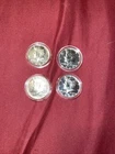 1969 S Silver Kennedy Half Dollar, Lot Of 4