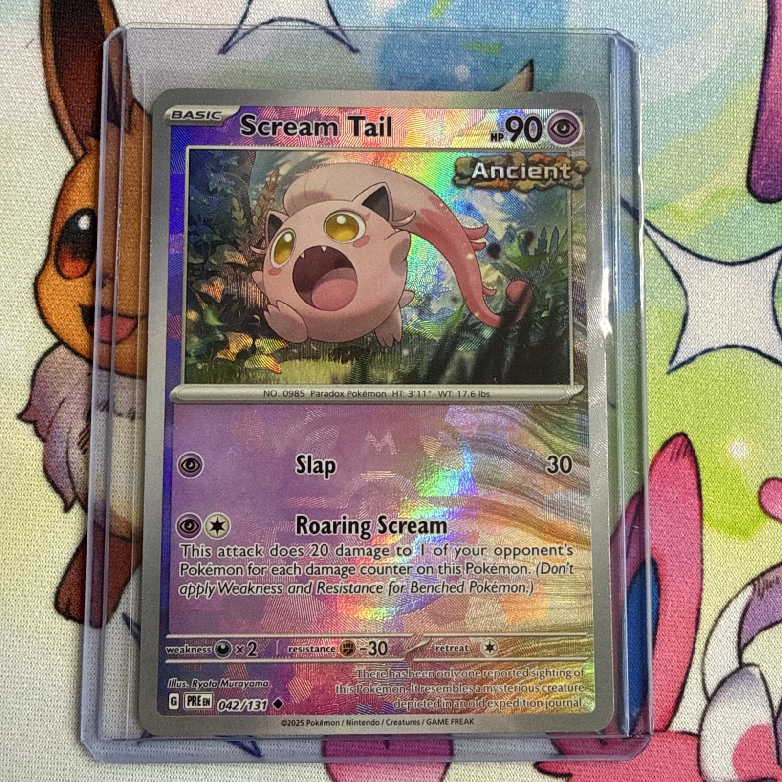 Pokémon Prismatic Evolutions Scream Tail Master Ball Variation 042/131 NM
