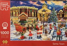 “SANTA TOWN” Christmas Jigsaw Puzzle 1000 piece~Complete~ for Charity 🧩 🎊🎉