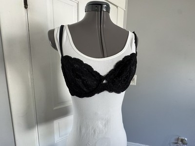 Victoria's Secret demi lace sexy black goth floral lingerie