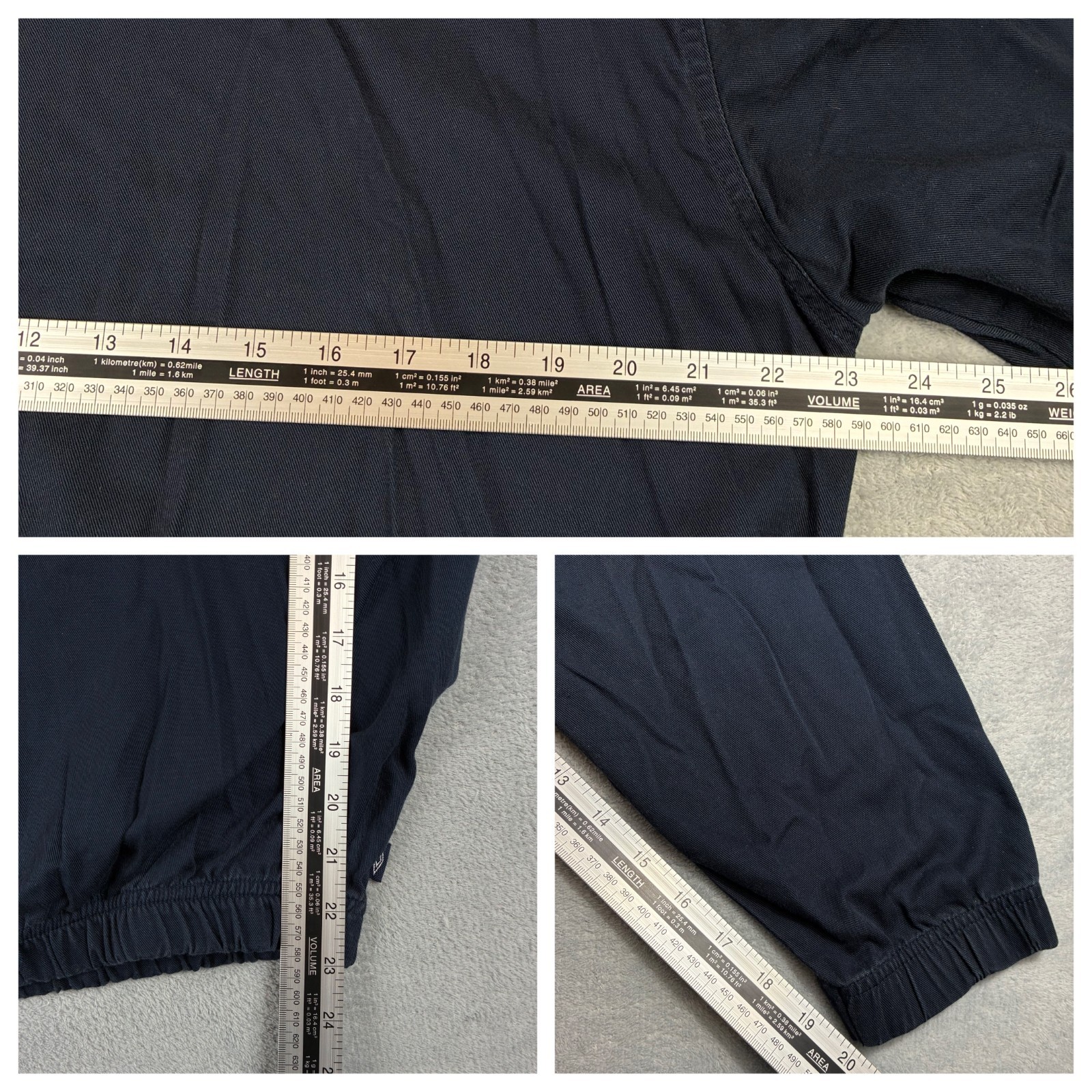 Vintage Umbro 2000's Y2K Navy Blue Size Medium Drill V Neck Pullover Sweatshirt image 6