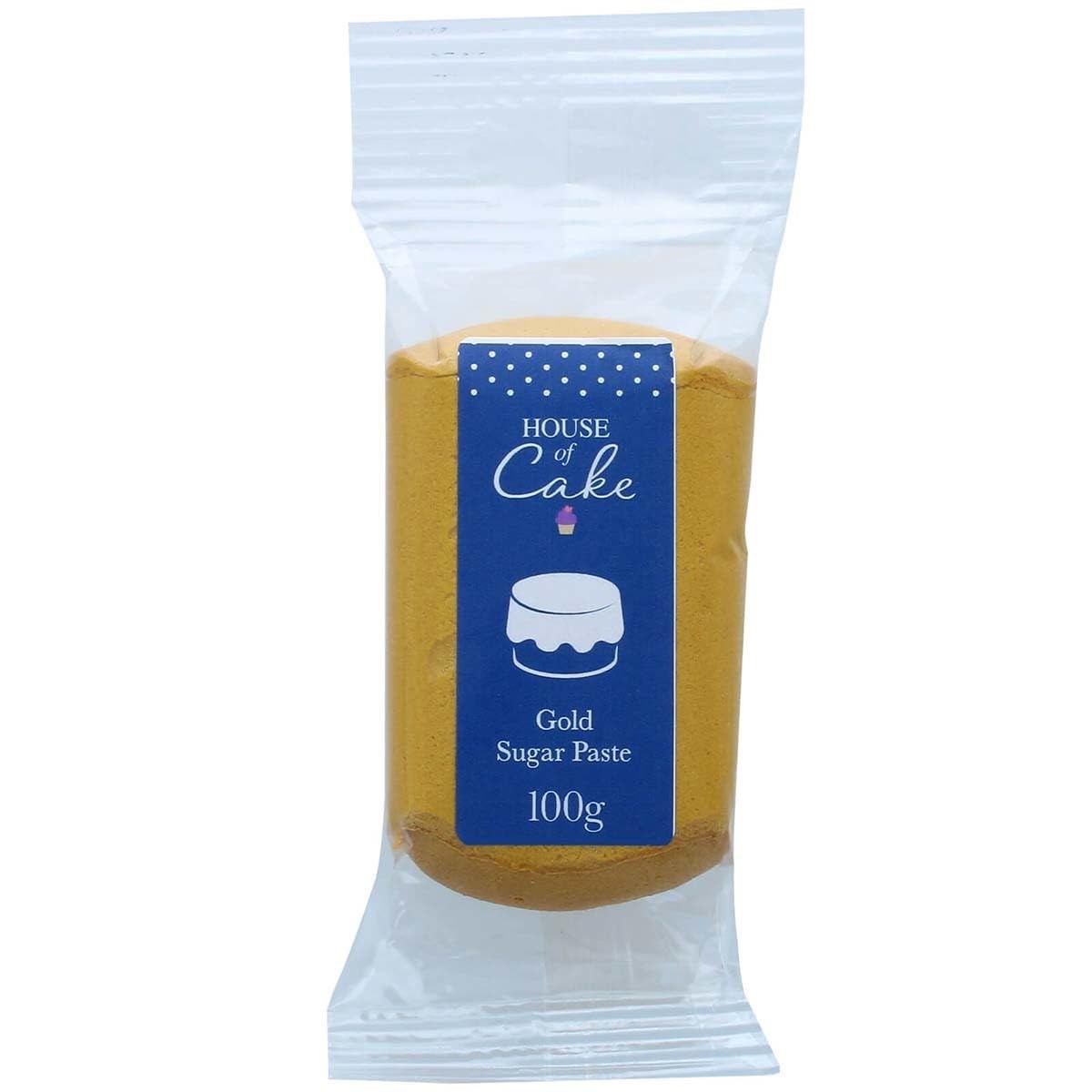 House of Cake Metallic Gold Edible Sugar Paste, Fondant Icing for small,
