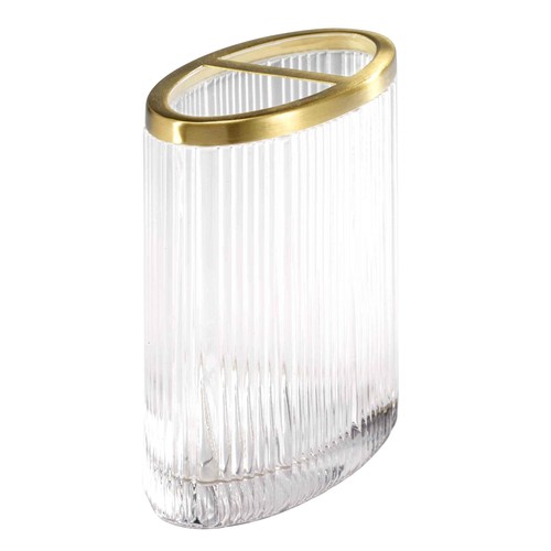 Nicole Miller - Toothbrush Holder, Glass Countertop Accessories, Dorm Room Es... - Picture 5 of 5