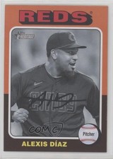 2024 Topps Heritage Short Print Black & White Image Alexis Diaz Díaz #39 1lq2
