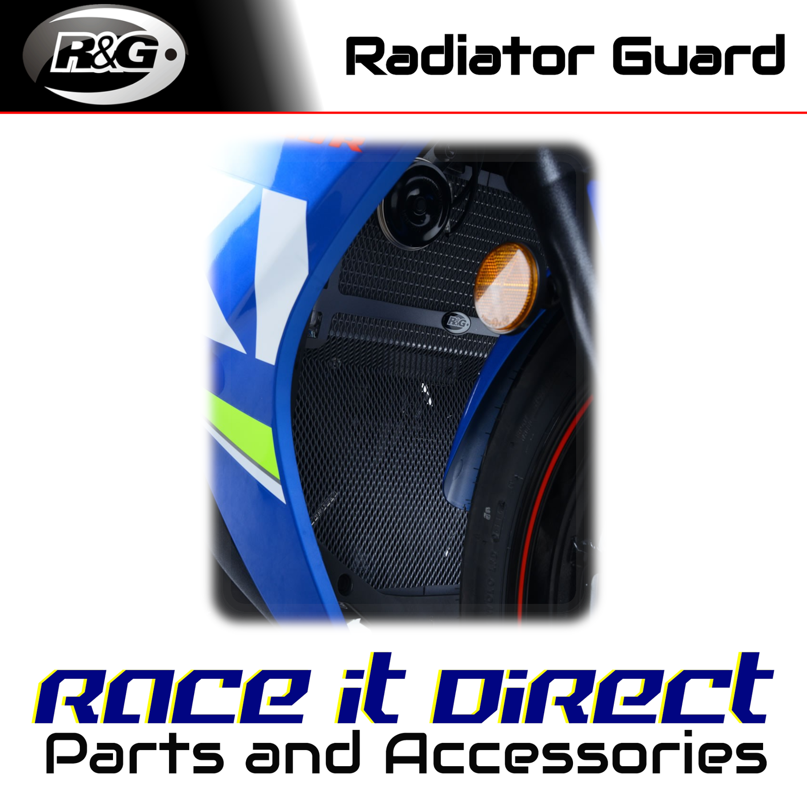 Aluminium Radiator Guard for Suzuki GSX 250R 2017-2020 Dark Blue R&G