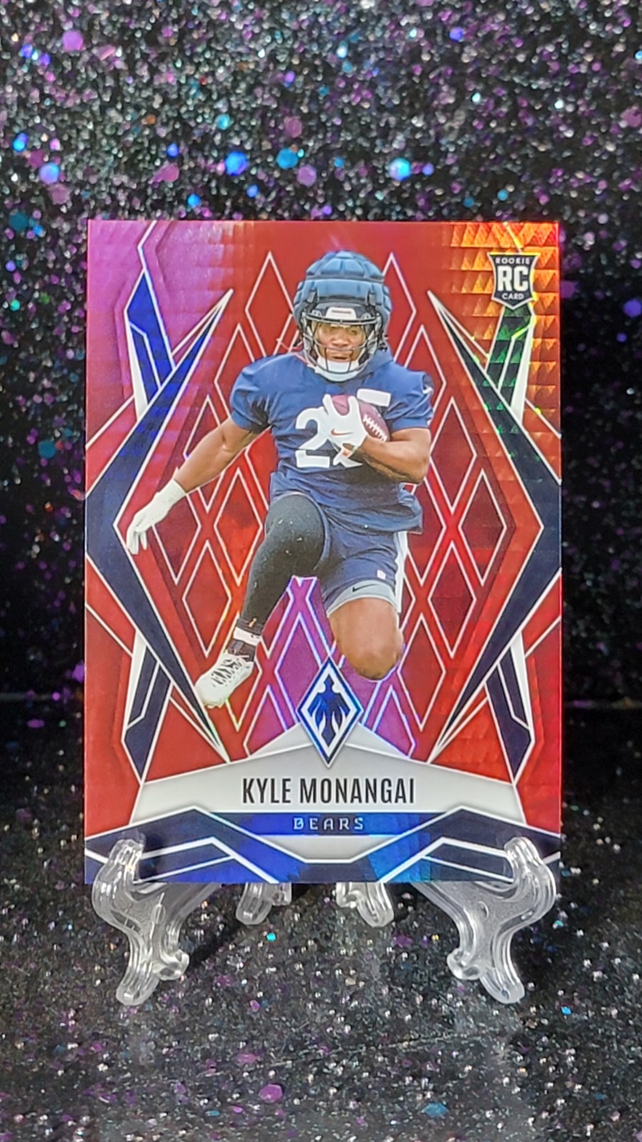 2025 Panini Phoenix - Rookies Kyle Monangai #249 Red Hyper /399 (RC)