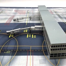 DIY Scene Model 1:400 Scale Airport Terminal Building Air Bridge Model Scene