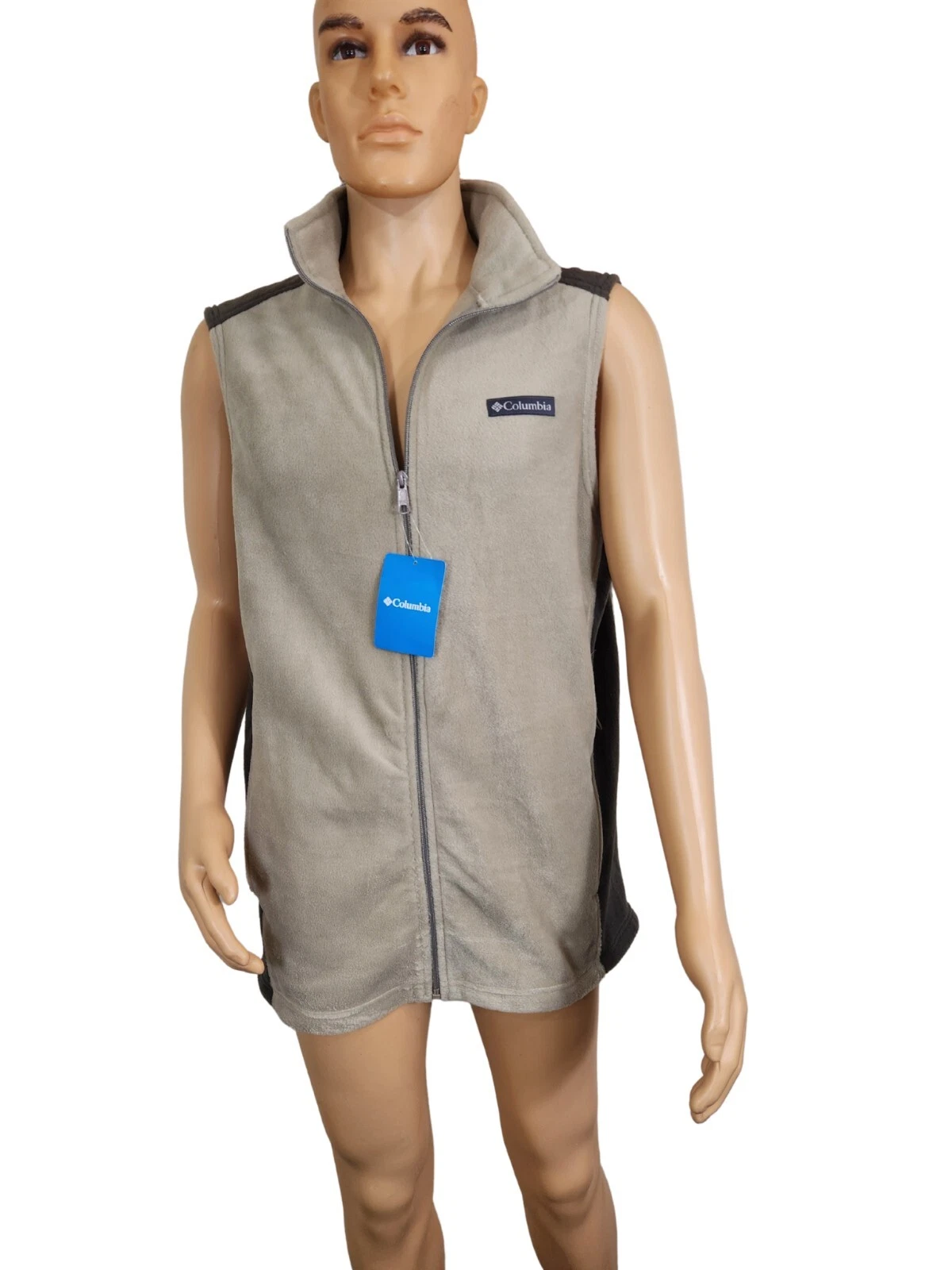 Columbia Men's Vest Size LT Tall Steens Mountain Fleece Full-Zip NWT 19