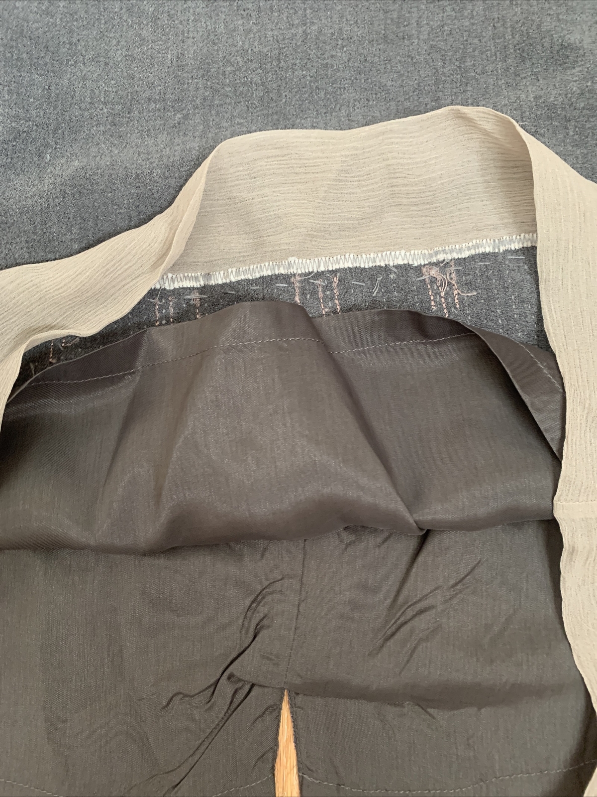 Teri Jon by Rickie Freeman Womens Skirt Knee Length Beaded Dressy Gray 8 NEW