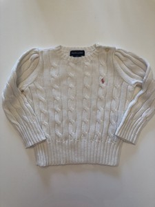 maglione bianco bambina