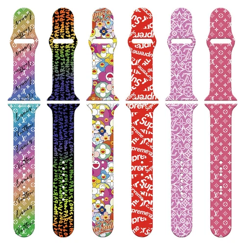 Modemarke Silikon Uhrenarmband für Apple Watch alle Serien Armbanduhr Armbänder - Bild 6 von 72