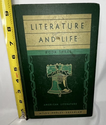 Literature and Life Book Three 1936 American Literature Miles, Pooley, Greenlaw - Picture 12 of 13