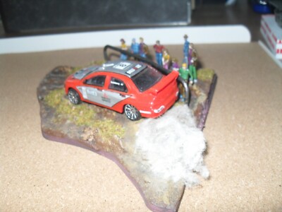 1:64 Kleines Rallye-Diorama für Matchbox/ Hotwheels und andere (ohne Fahrzeug)