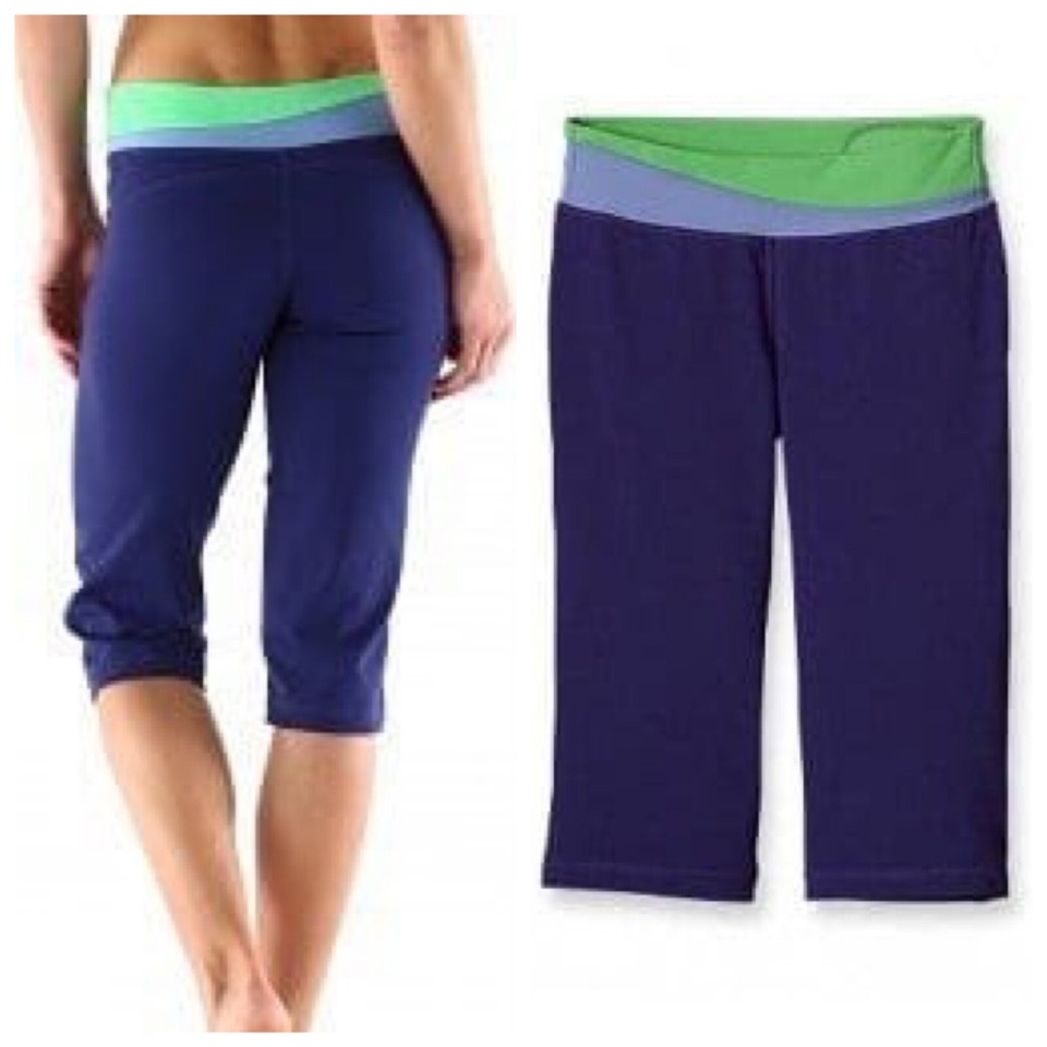 Patagonia pliant Knickers Crops Size Medium Blue Capri Outdoor Active