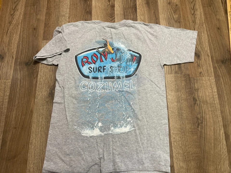 Camisa Ron Jon Surf Shop, Para Hombre Talla Pequeña, Gris Rojo Blanco Foto 2 de 4