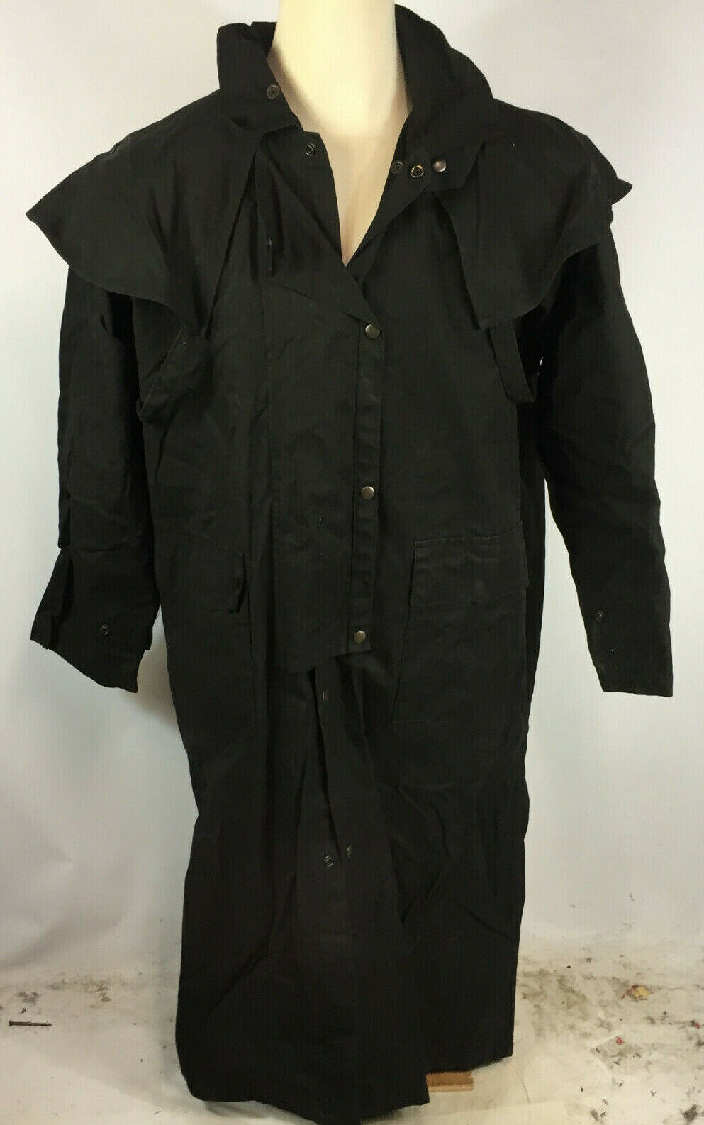 Vintage 80s 90s Sydney Oil Skin Waxed Canvas Duster Austrailian