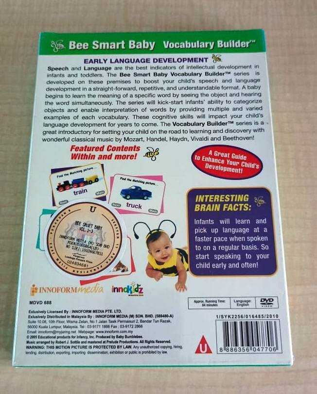 Baby Bumble Bee Vocabulary Builder 3DVD Vol.1-2 + Action Words 3