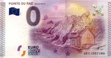 29 PLOGOFF La Pointe du Raz, 2015, Billet Euro Souvenir