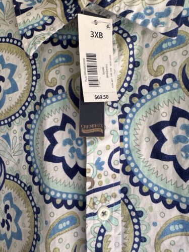 Cremieux Big Men’s Button Down Collared Sz 3XB Long Sleeve Paisley A - Picture 4 of 6