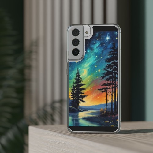 Starry Night Style Forest Art Iphone, Samsung case - Picture 100 of 103