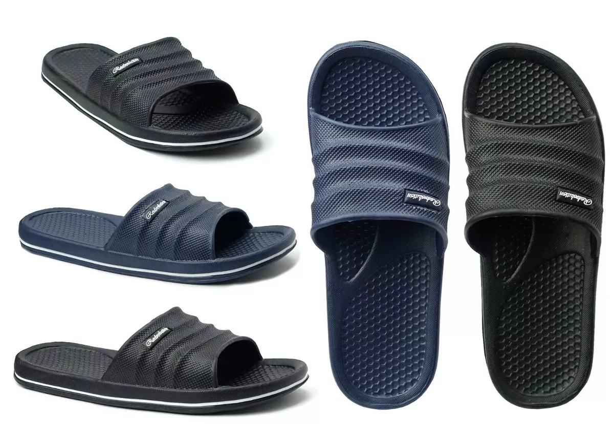New Men s Sandals Sport Slide for Gym Pool Beach Shower Comfort