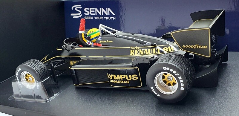 84 MINICHAMPS Lotus Renault 97T 1985 ミニカ Minichamps Set Lotus Renault 97T #12 Ayrton Senna Portugal
