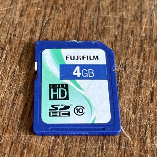 Fujifilm Fuji 4GB SDHC Class 10 Full HD Memory Card Digital Camera  Nintendo Wii - Afbeelding 1 van 6