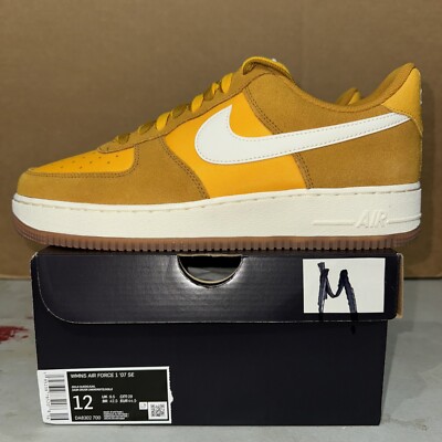 Nike Air Force 1 Low SE 'First Use 1971' Gold Suede Gum DA8302-700 Women's 12