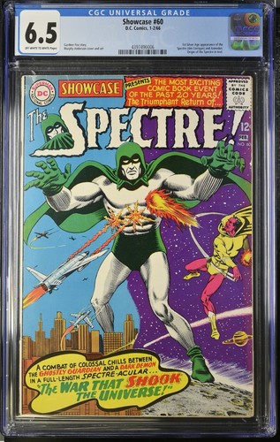 1966 Showcase 60 CGC 6.5 1st Silver Age Spectre. Origin of the Spectre.
