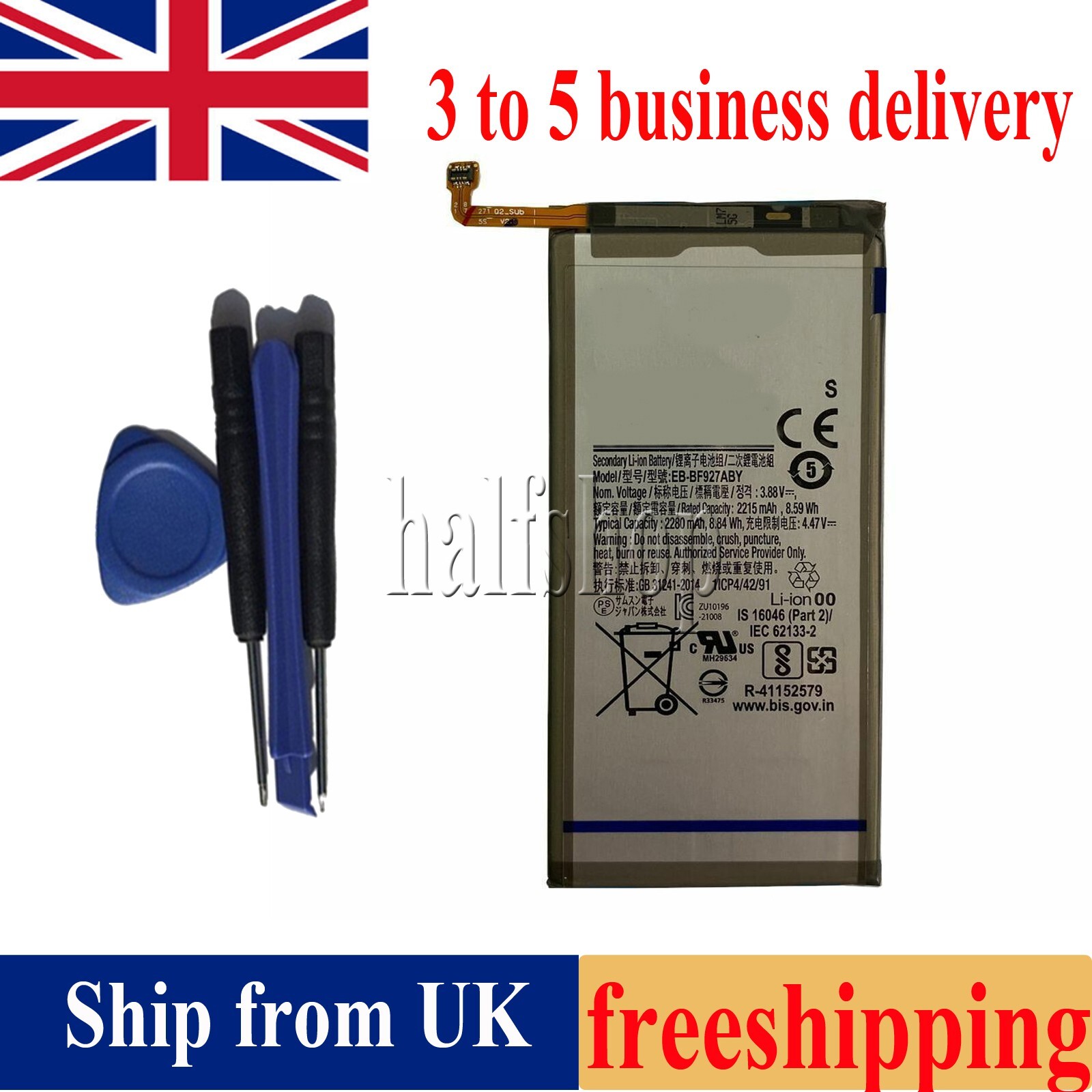 for Samsung Galaxy Z Fold 3 5G Battery Replacement 2280mAh EB-BF927ABY